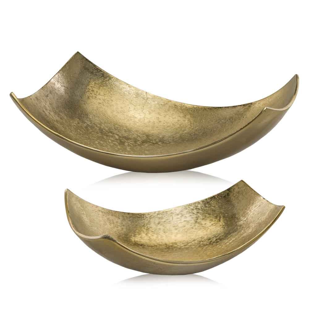 6" Gold Aluminum Decorative Bowl